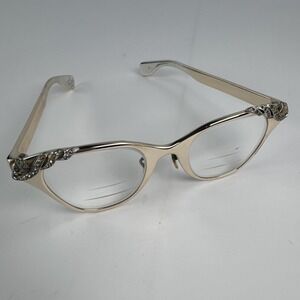 Tura Inc Gold-Tone Filigree Women's Eyeglasses US Pat 631706 Cat-Eye Vintage
